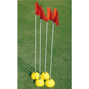 Corner Flag Fibre Pole ‘N’ Plastic Base